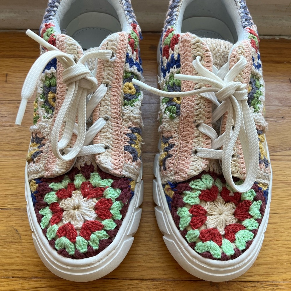 Free People Crochet Sneakers - EU 36 (US 5.5) - Picture 2 of 9